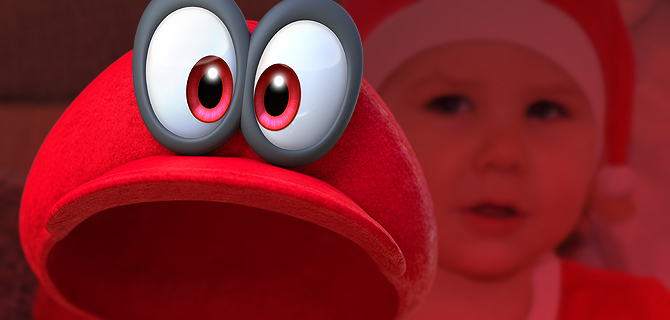 Frank spelar Super Mario Odyssey